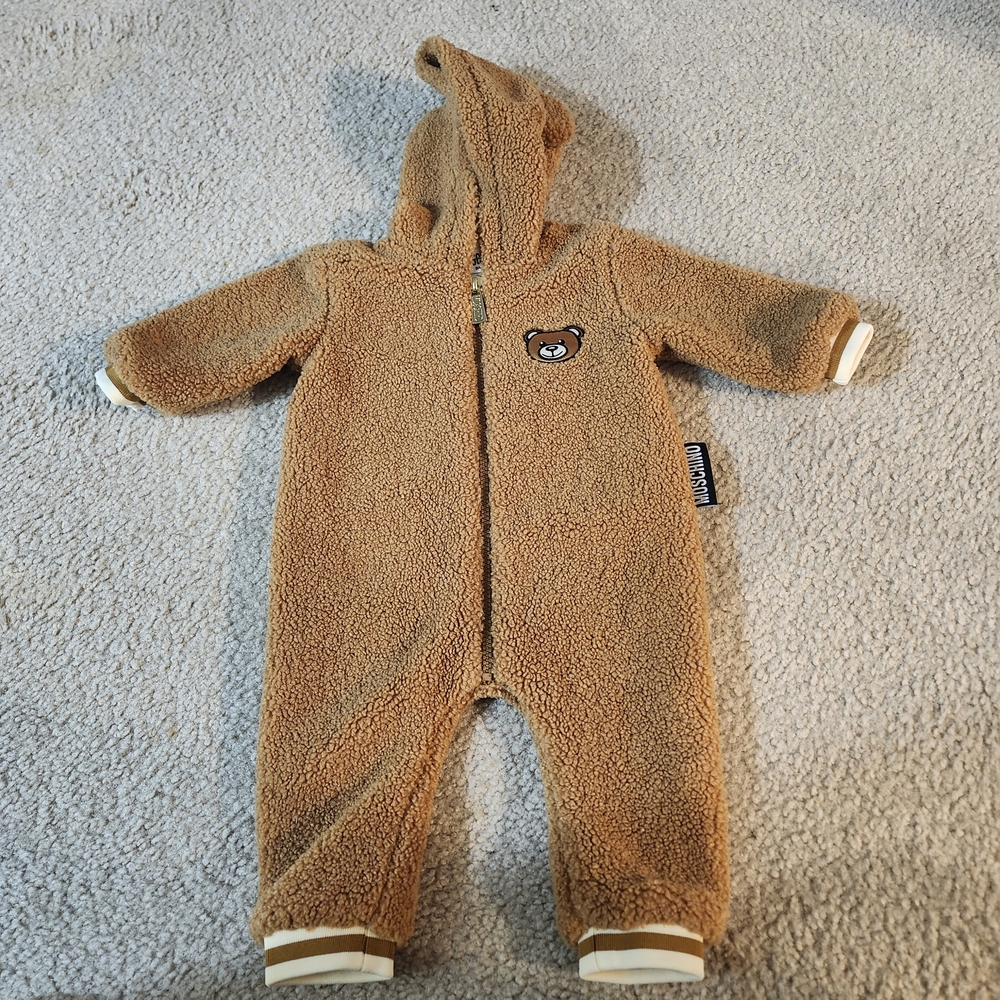 Moschino Baby Teddy Bear Romper  6-9 month - NWT